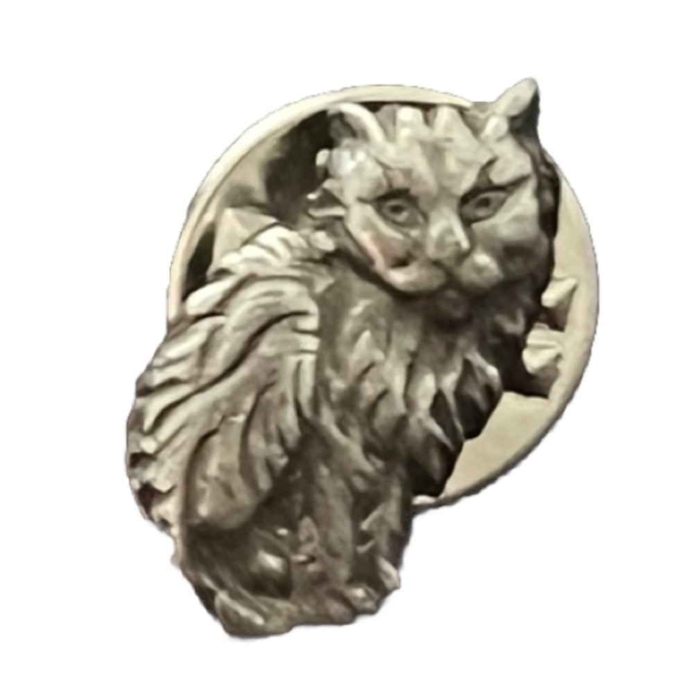 Gray Cat Pin